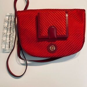 S O L D EMILIO PUCCI VINTAGE 1970s SET Logo Crossbody Purse Bag + Clutch Wallet